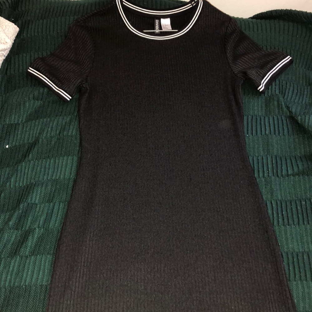 black jersey dress
